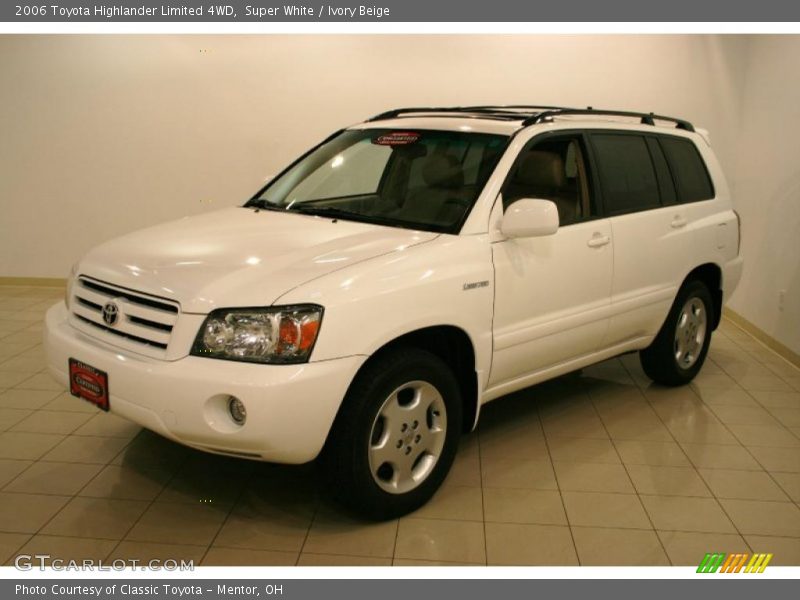 Super White / Ivory Beige 2006 Toyota Highlander Limited 4WD