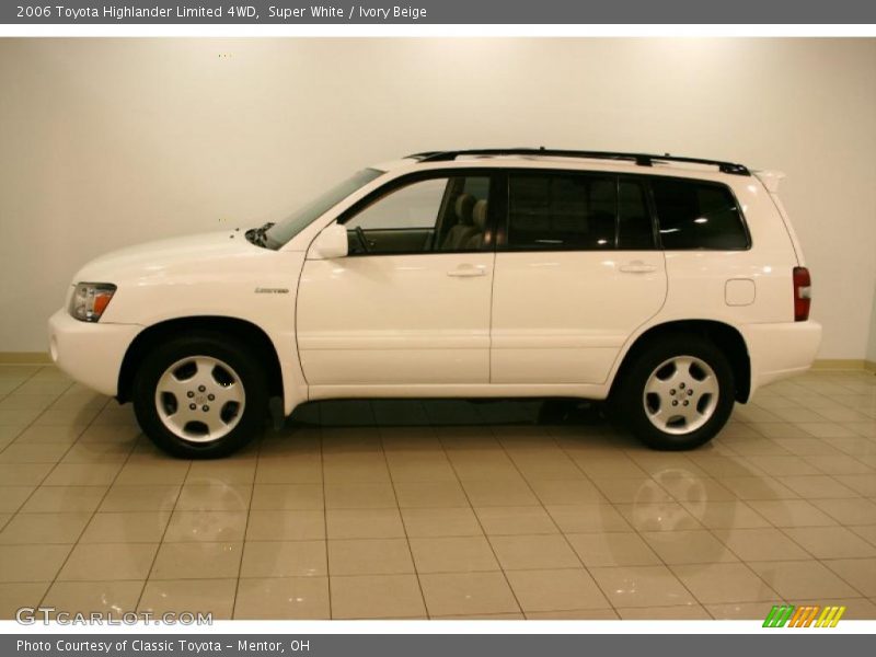Super White / Ivory Beige 2006 Toyota Highlander Limited 4WD