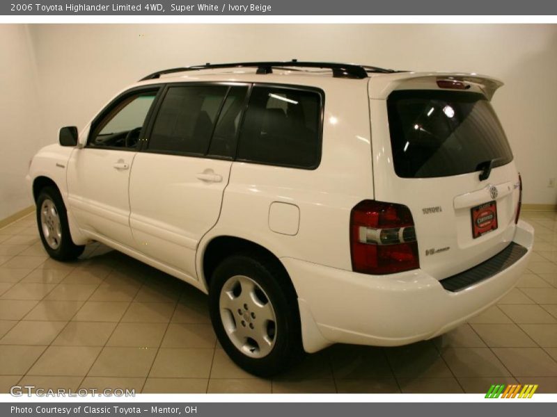 Super White / Ivory Beige 2006 Toyota Highlander Limited 4WD
