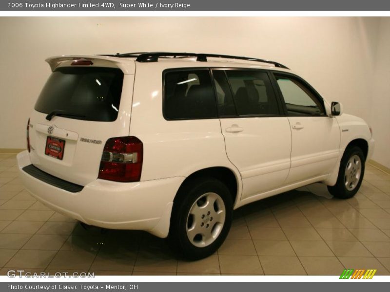 Super White / Ivory Beige 2006 Toyota Highlander Limited 4WD
