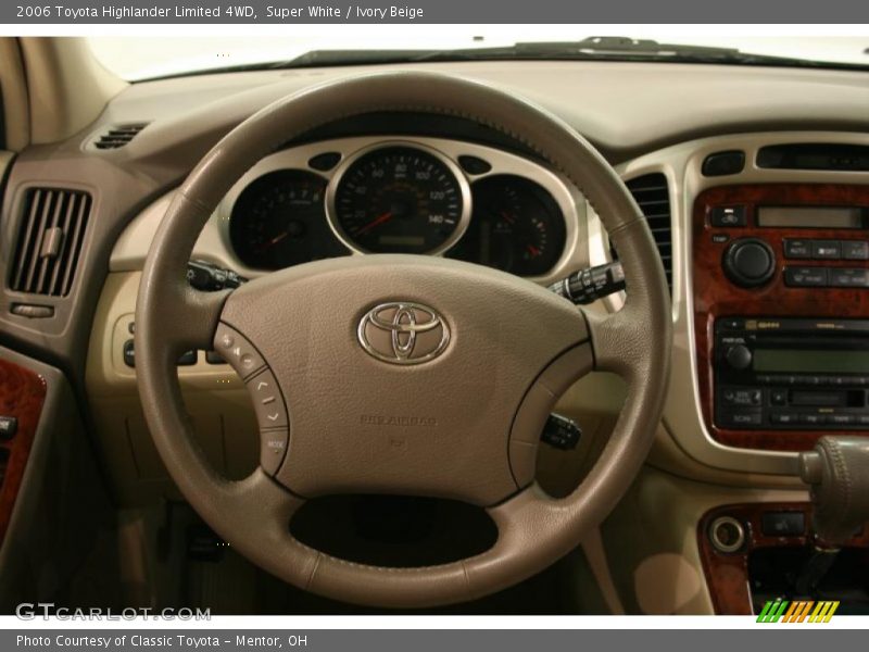 Super White / Ivory Beige 2006 Toyota Highlander Limited 4WD