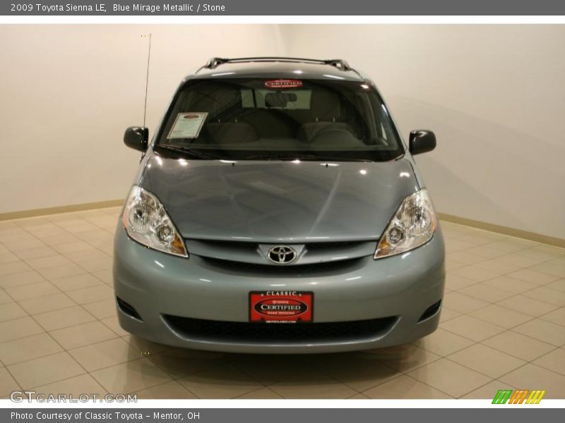 Blue Mirage Metallic / Stone 2009 Toyota Sienna LE