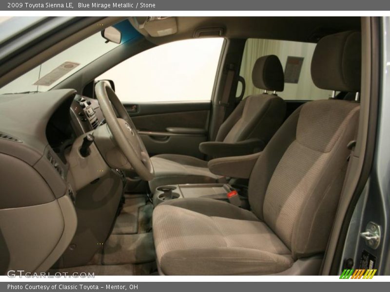 Blue Mirage Metallic / Stone 2009 Toyota Sienna LE