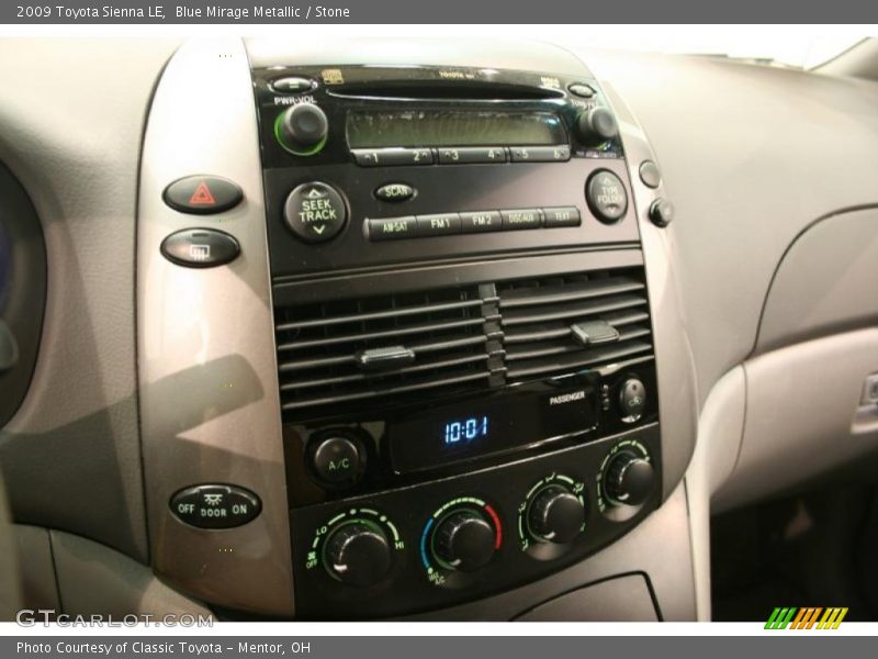 Blue Mirage Metallic / Stone 2009 Toyota Sienna LE