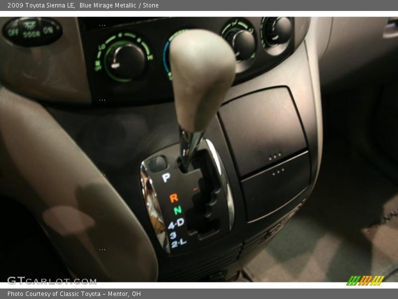 Blue Mirage Metallic / Stone 2009 Toyota Sienna LE