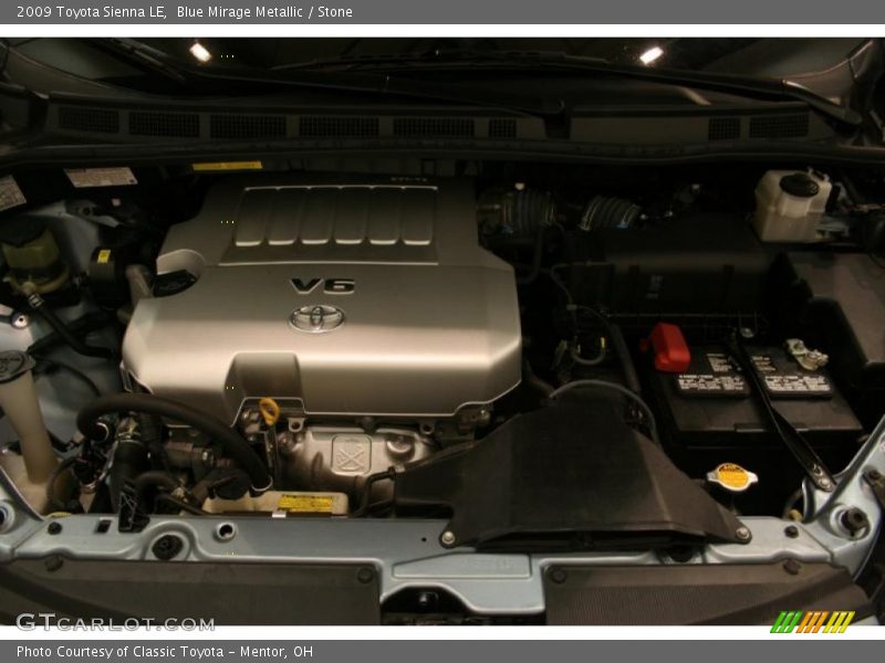 Blue Mirage Metallic / Stone 2009 Toyota Sienna LE