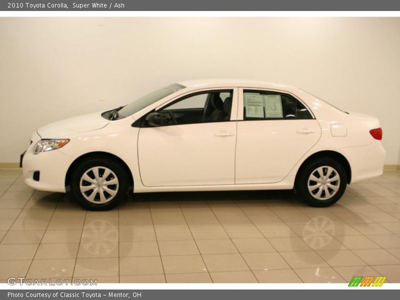 Super White / Ash 2010 Toyota Corolla