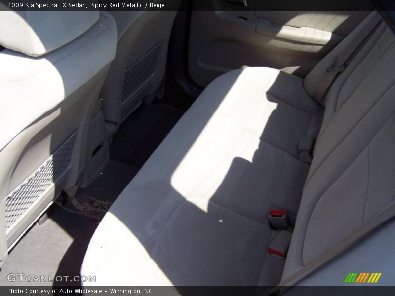 Spicy Red Metallic / Beige 2009 Kia Spectra EX Sedan