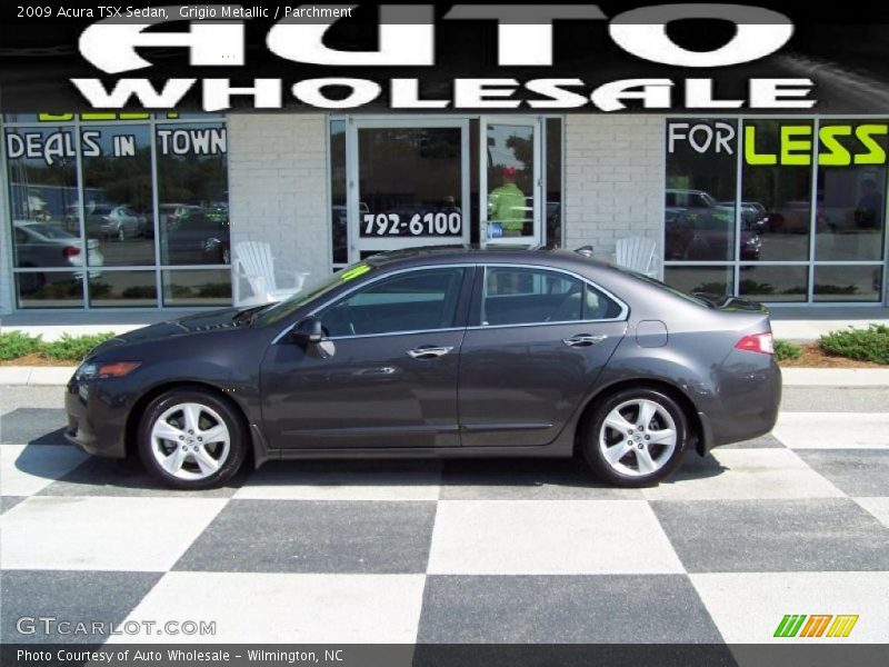 Grigio Metallic / Parchment 2009 Acura TSX Sedan