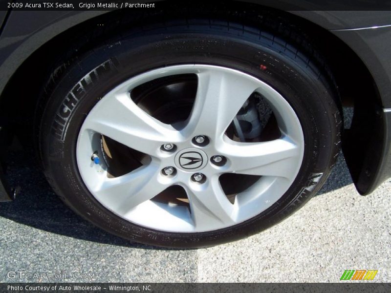 Grigio Metallic / Parchment 2009 Acura TSX Sedan