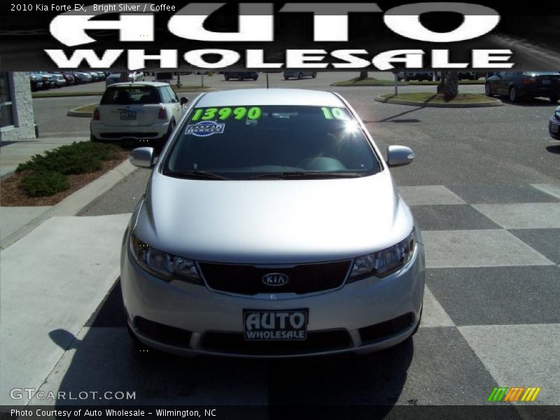 Bright Silver / Coffee 2010 Kia Forte EX