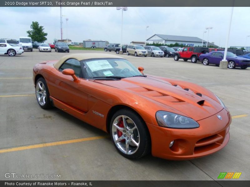 Toxic Orange Pearl / Black/Tan 2010 Dodge Viper SRT10