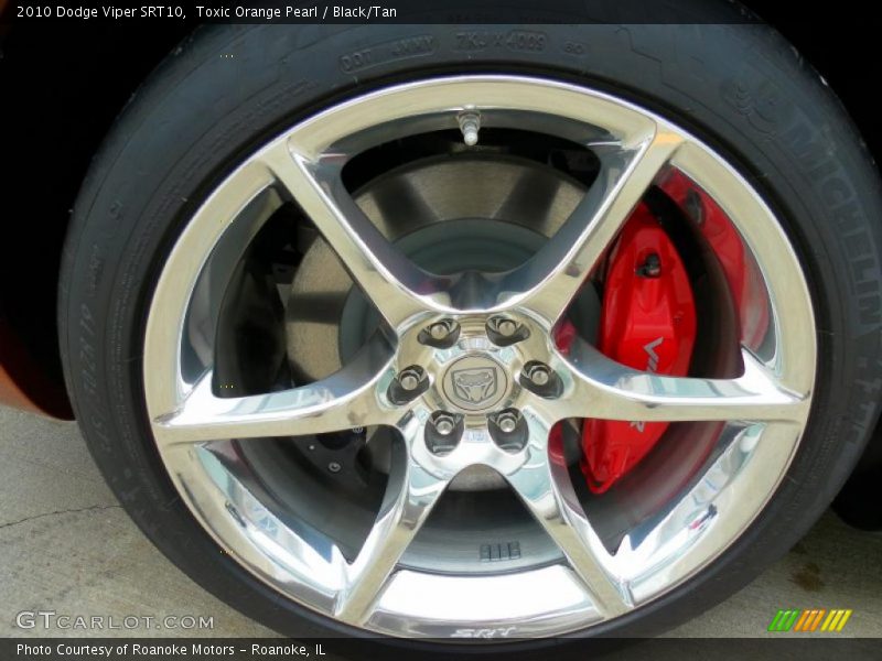 Toxic Orange Pearl / Black/Tan 2010 Dodge Viper SRT10