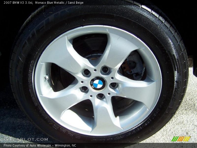 Monaco Blue Metallic / Sand Beige 2007 BMW X3 3.0si
