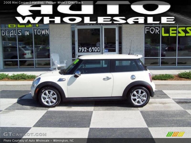 Pepper White / Grey/Black 2008 Mini Cooper S Hardtop