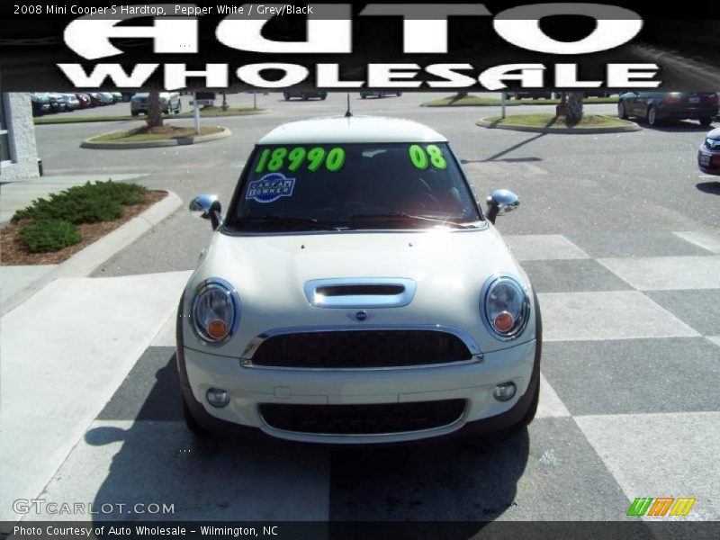 Pepper White / Grey/Black 2008 Mini Cooper S Hardtop
