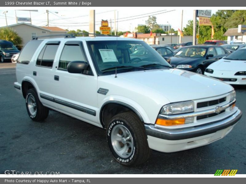 Summit White / Beige 1999 Chevrolet Blazer LT