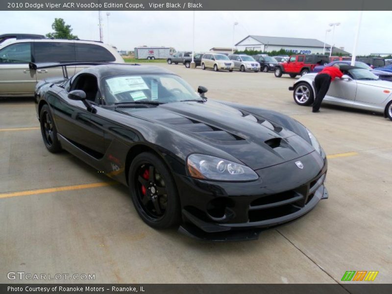 Viper Black / Black 2010 Dodge Viper ACR VoooDoo Edition Coupe