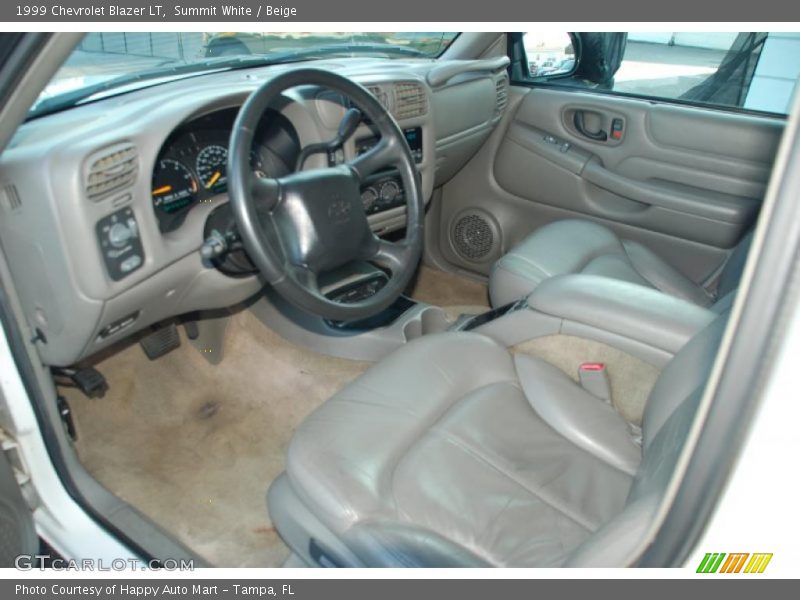 Summit White / Beige 1999 Chevrolet Blazer LT