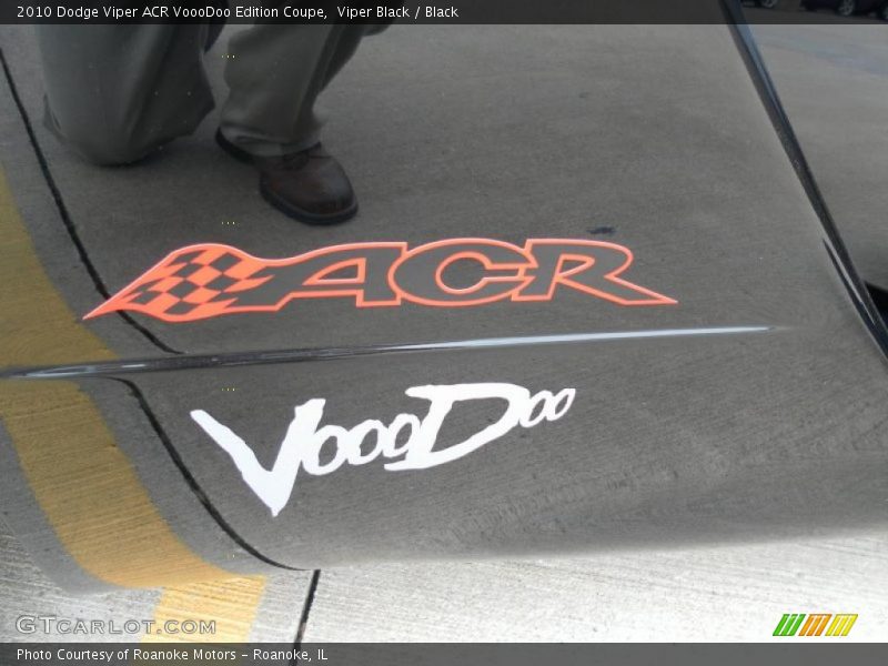Viper Black / Black 2010 Dodge Viper ACR VoooDoo Edition Coupe