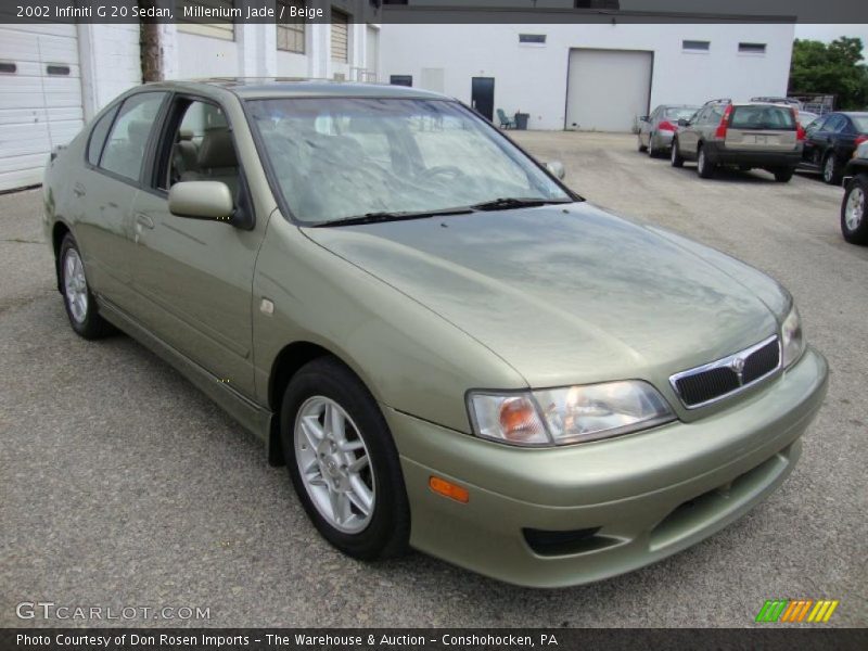 Millenium Jade / Beige 2002 Infiniti G 20 Sedan