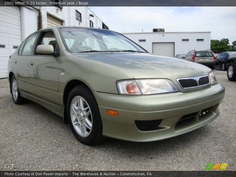 Millenium Jade / Beige 2002 Infiniti G 20 Sedan