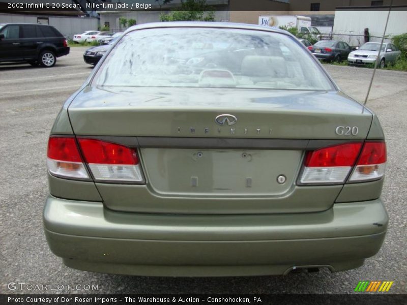 Millenium Jade / Beige 2002 Infiniti G 20 Sedan