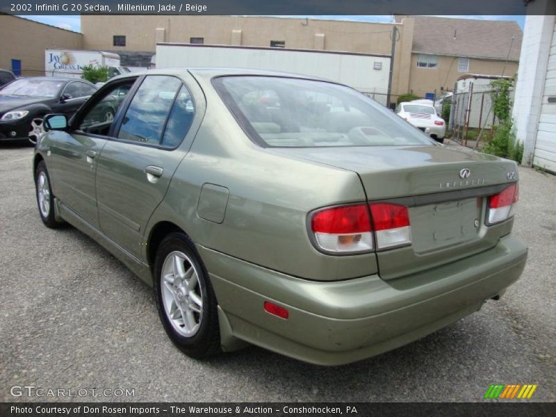 Millenium Jade / Beige 2002 Infiniti G 20 Sedan