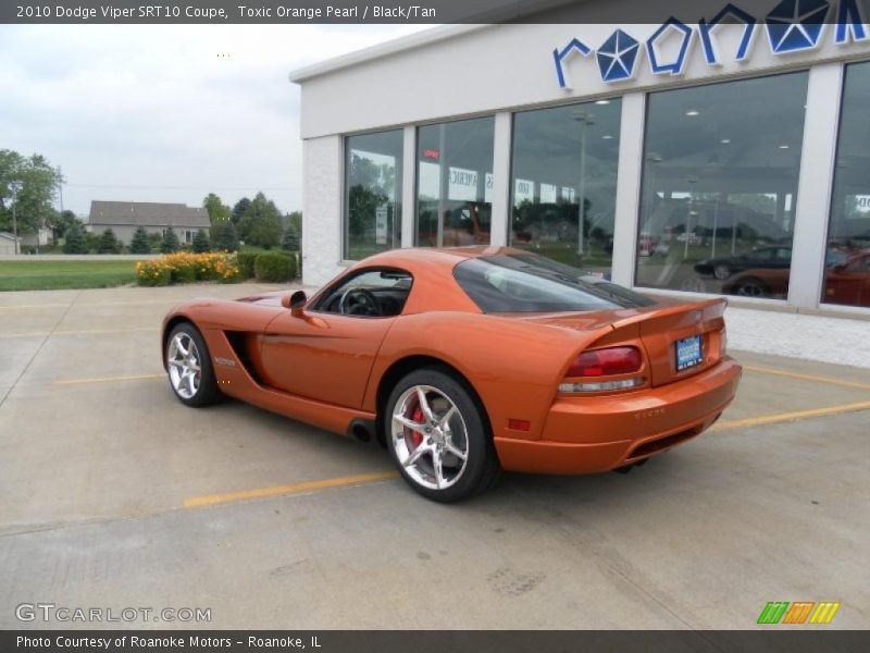 Toxic Orange Pearl / Black/Tan 2010 Dodge Viper SRT10 Coupe