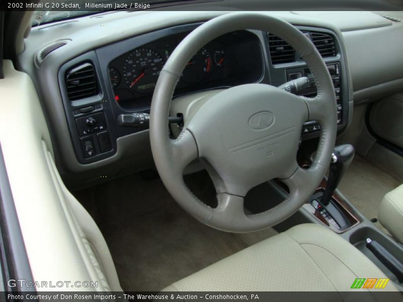 Millenium Jade / Beige 2002 Infiniti G 20 Sedan