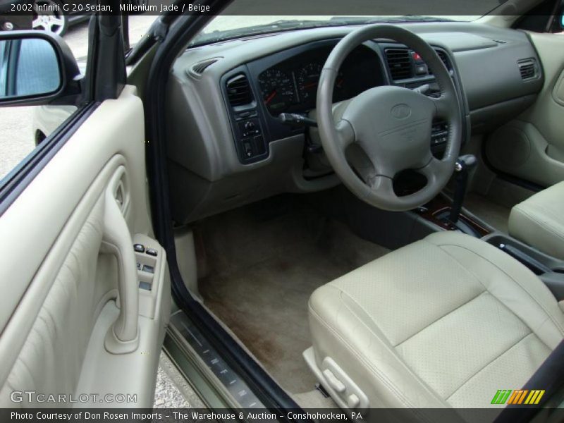 Millenium Jade / Beige 2002 Infiniti G 20 Sedan