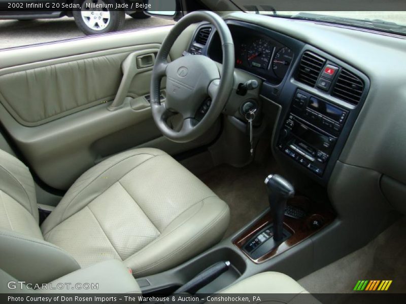 Millenium Jade / Beige 2002 Infiniti G 20 Sedan