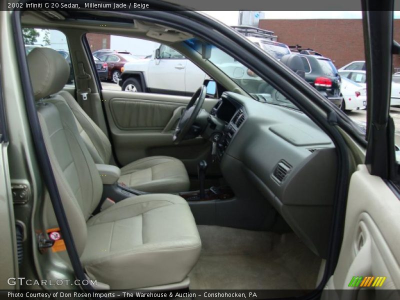 Millenium Jade / Beige 2002 Infiniti G 20 Sedan