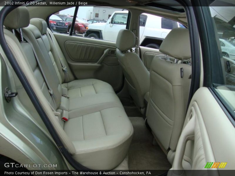 Millenium Jade / Beige 2002 Infiniti G 20 Sedan