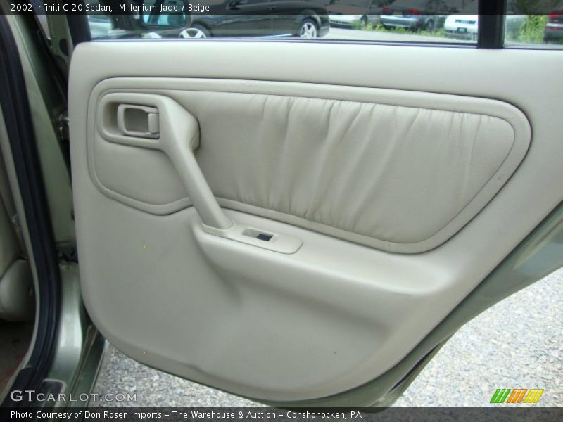 Millenium Jade / Beige 2002 Infiniti G 20 Sedan
