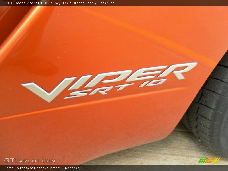 Toxic Orange Pearl / Black/Tan 2010 Dodge Viper SRT10 Coupe