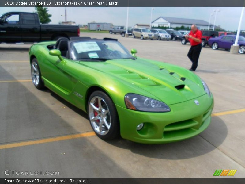 Viper Snakeskin Green Pearl / Black 2010 Dodge Viper SRT10