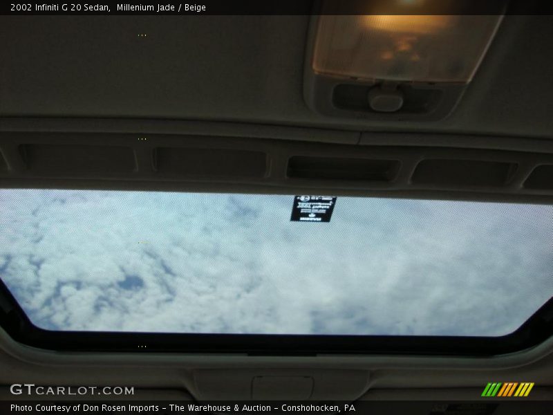 Millenium Jade / Beige 2002 Infiniti G 20 Sedan