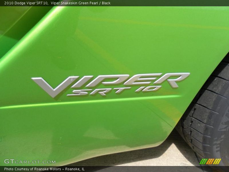 Viper Snakeskin Green Pearl / Black 2010 Dodge Viper SRT10