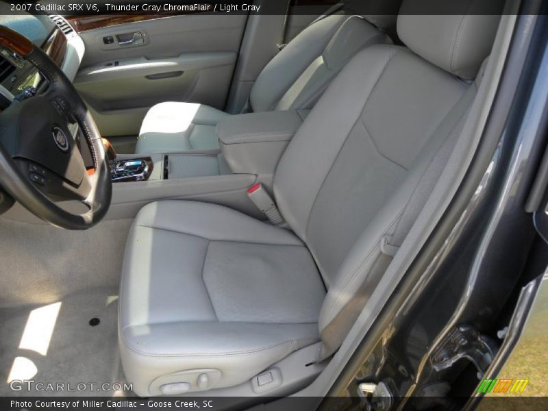 Thunder Gray ChromaFlair / Light Gray 2007 Cadillac SRX V6
