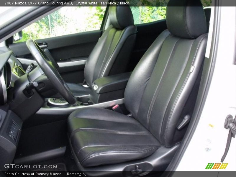 Crystal White Pearl Mica / Black 2007 Mazda CX-7 Grand Touring AWD