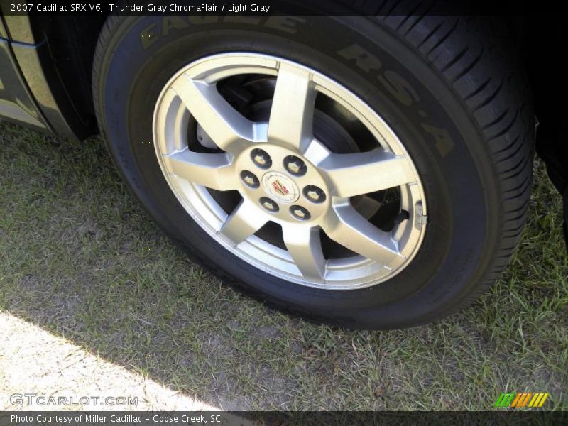 Thunder Gray ChromaFlair / Light Gray 2007 Cadillac SRX V6