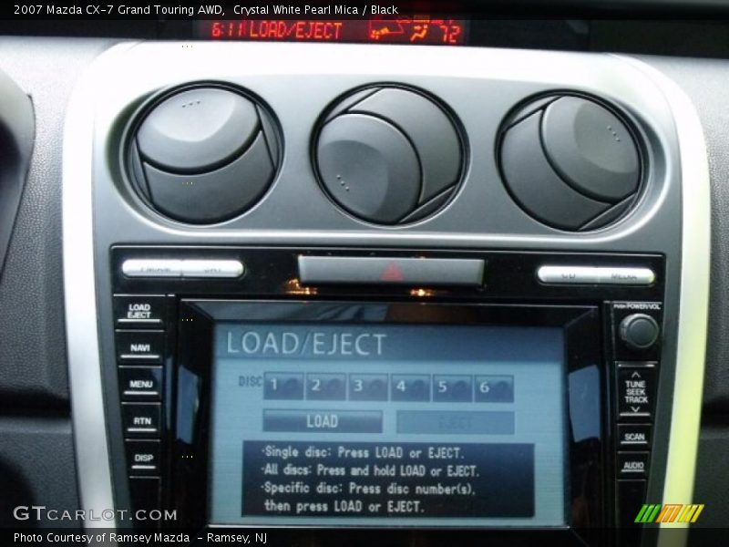 Crystal White Pearl Mica / Black 2007 Mazda CX-7 Grand Touring AWD