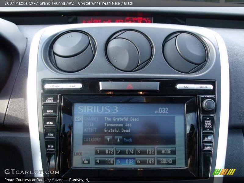 Crystal White Pearl Mica / Black 2007 Mazda CX-7 Grand Touring AWD