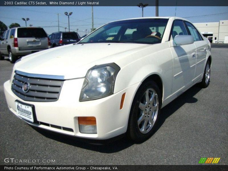 White Diamond / Light Neutral 2003 Cadillac CTS Sedan