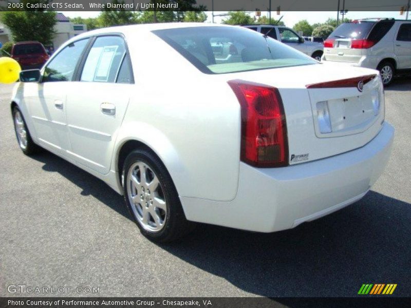 White Diamond / Light Neutral 2003 Cadillac CTS Sedan