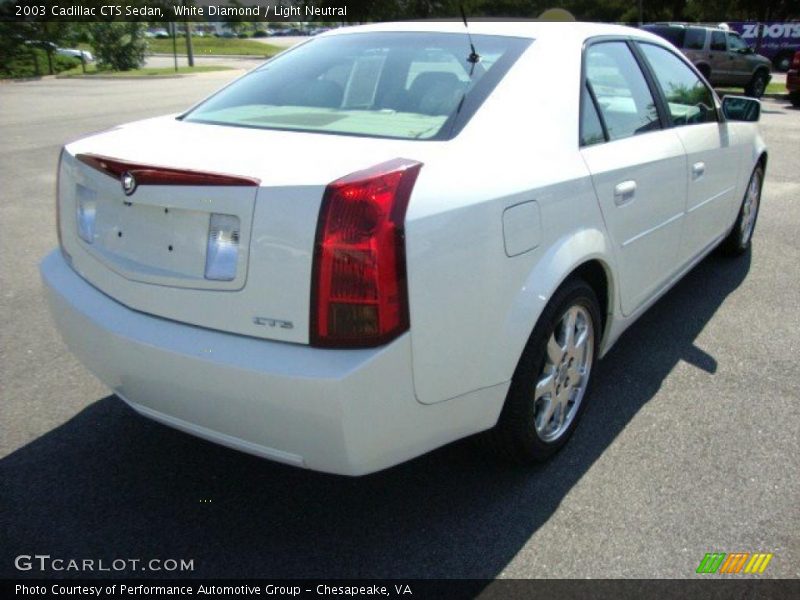 White Diamond / Light Neutral 2003 Cadillac CTS Sedan