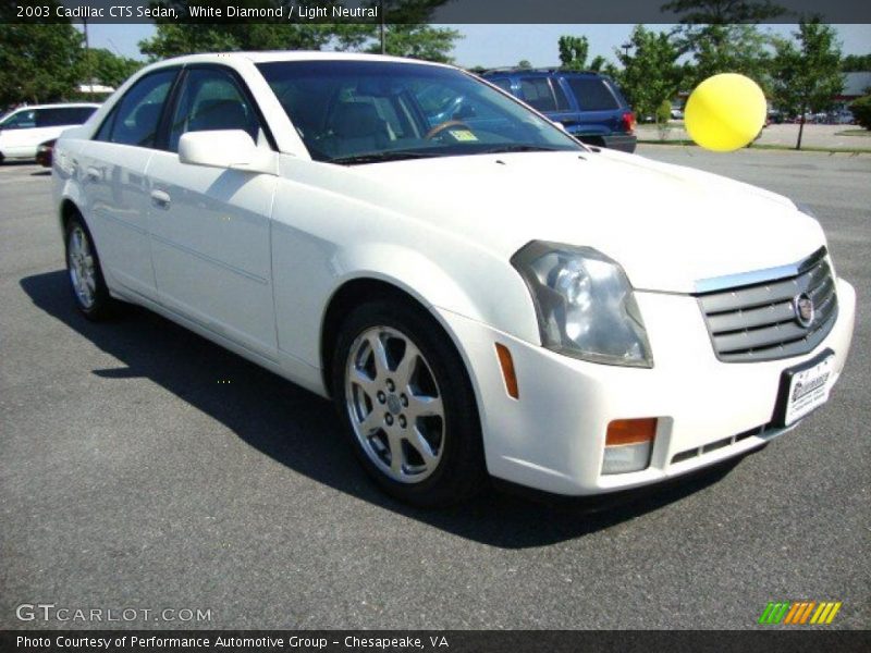White Diamond / Light Neutral 2003 Cadillac CTS Sedan