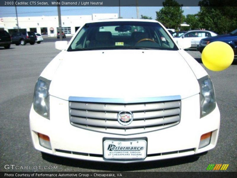 White Diamond / Light Neutral 2003 Cadillac CTS Sedan