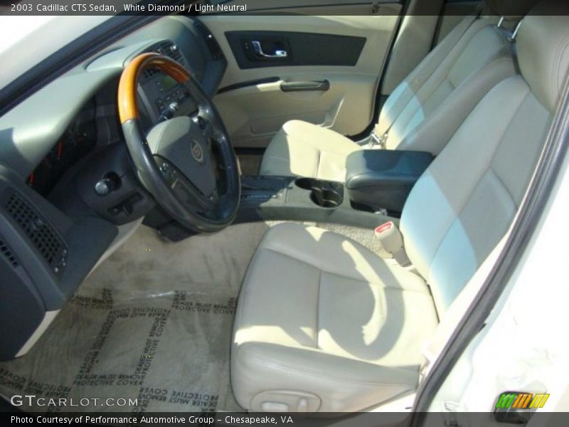 White Diamond / Light Neutral 2003 Cadillac CTS Sedan